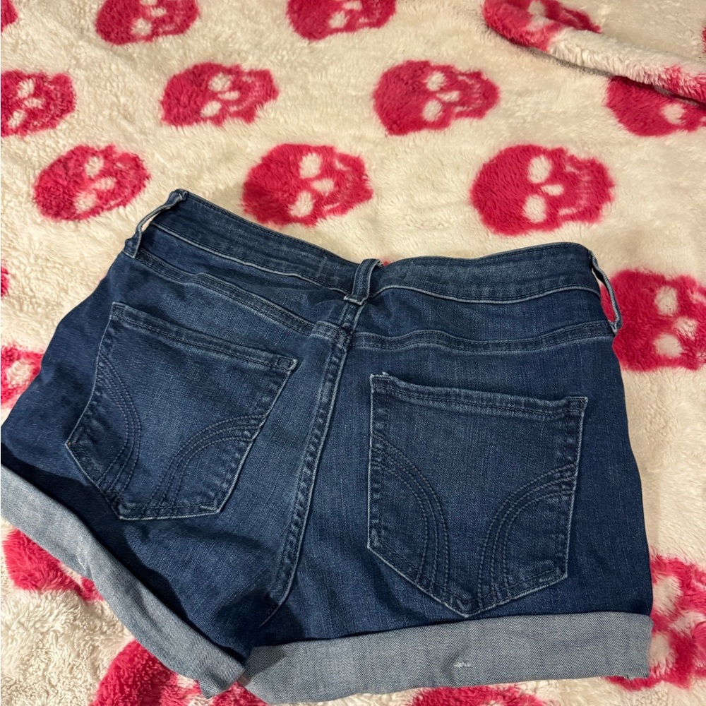 Hollister Dark Blue Jean Shorts
